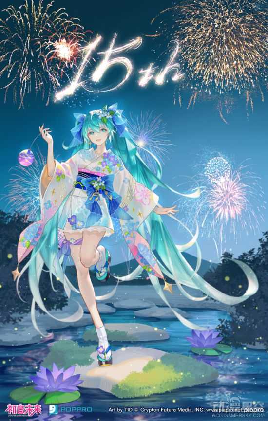 初音未来盛夏烟火手办 短打浴衣别具风情