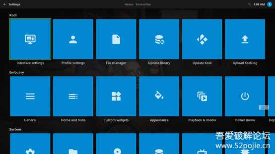 Kodi 20 及神级皮肤Embuary 安装,电影电视剧导入教程配合阿里云盘使用